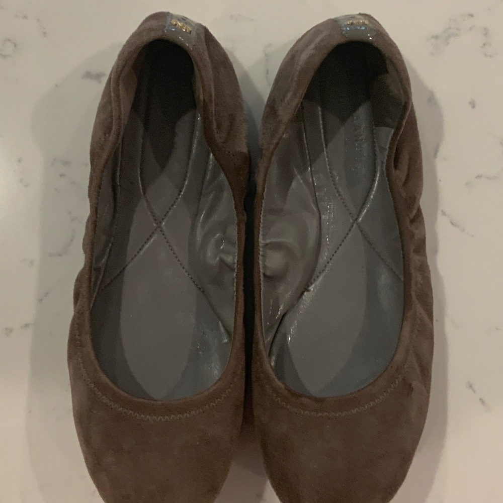 Cole Haan Brown Suede Flats